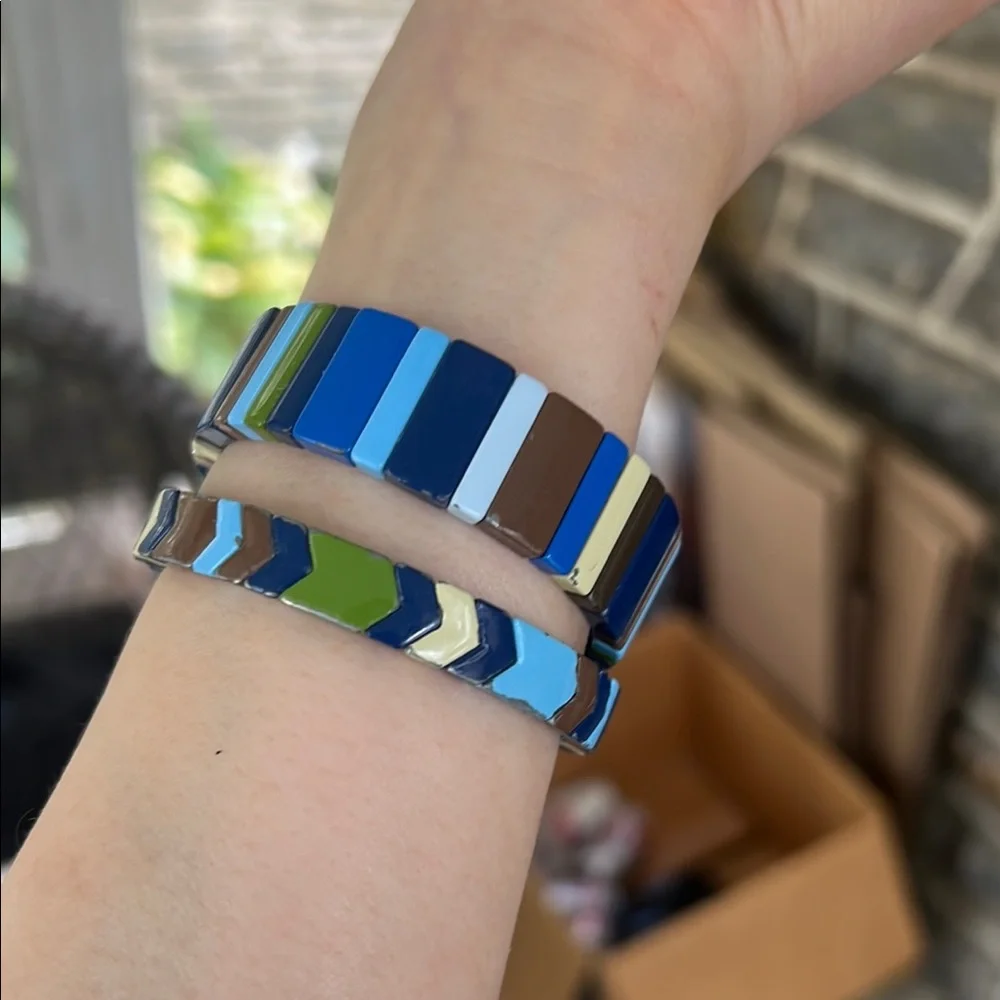 Roxanne Assoulin Multicolor Tile Bracelets - Picture 4 of 6